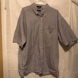 NAUTICA classic fit button down plaid shirt